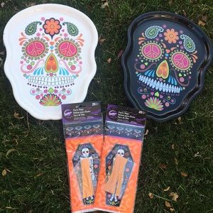 Sugar Skull Party Trays and bags